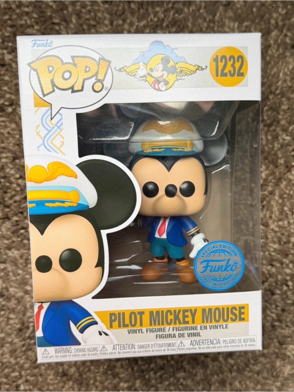 Funko Pop Mickey Mouse Pilot Special Edition #1232